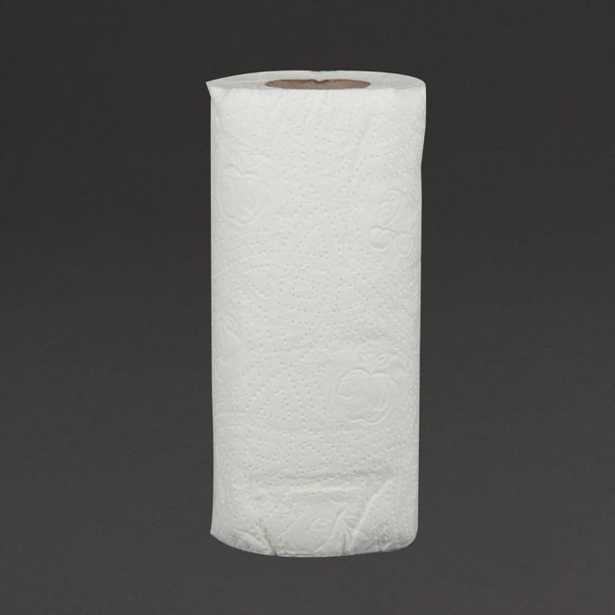 Essuie-tout blanc 2 plis 11,5m (lot de 24) - Jantex