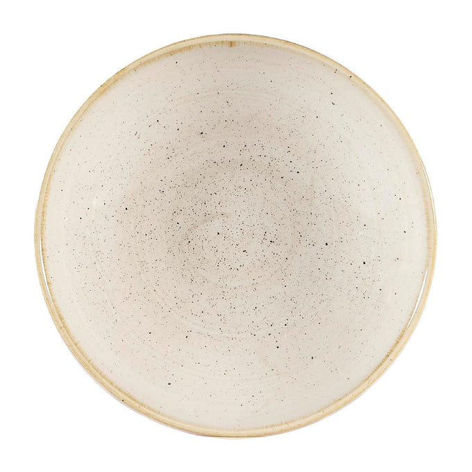 Assiettes coupes rondes Stonecast Nutmeg Cream 182 mm (lot de 12) - Churchill
