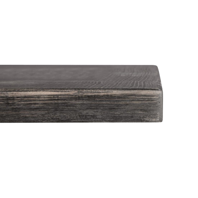 Plateau de table carré pré-percé vintage noir 700 mm - Bolero