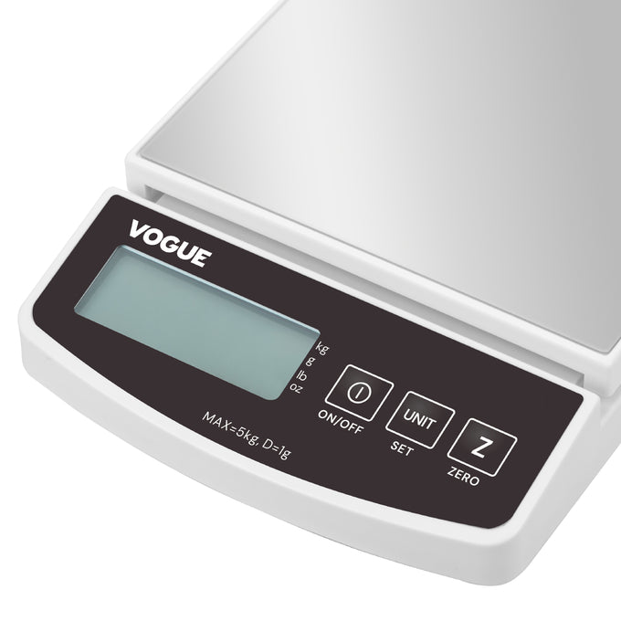 Balance électronique 5 kg graduations 1 g - Vogue