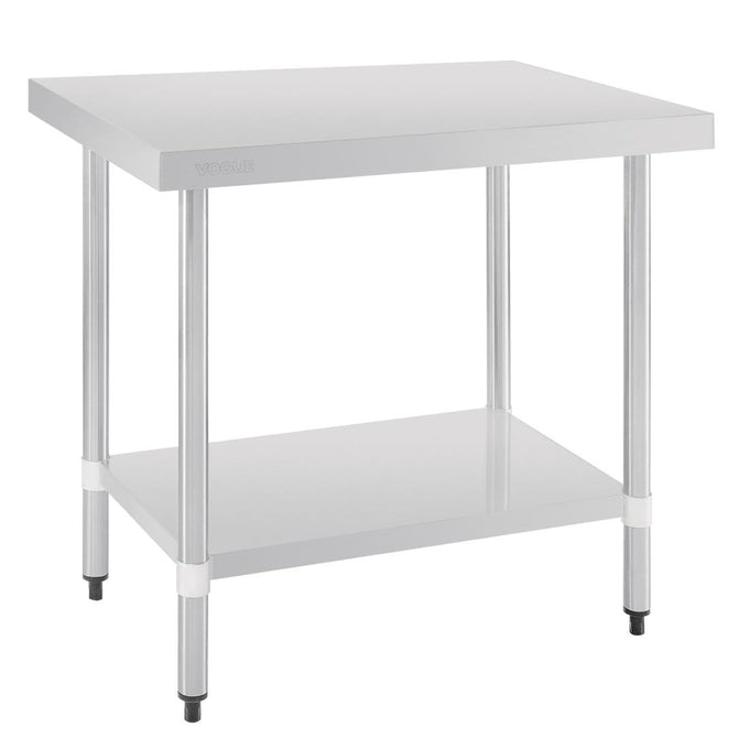 Table de préparation sans rebord en acier inoxydable 900 × 600 mm - Vogue