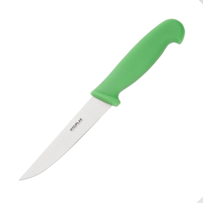Couteau à légumes vert 105 mm - Hygiplas