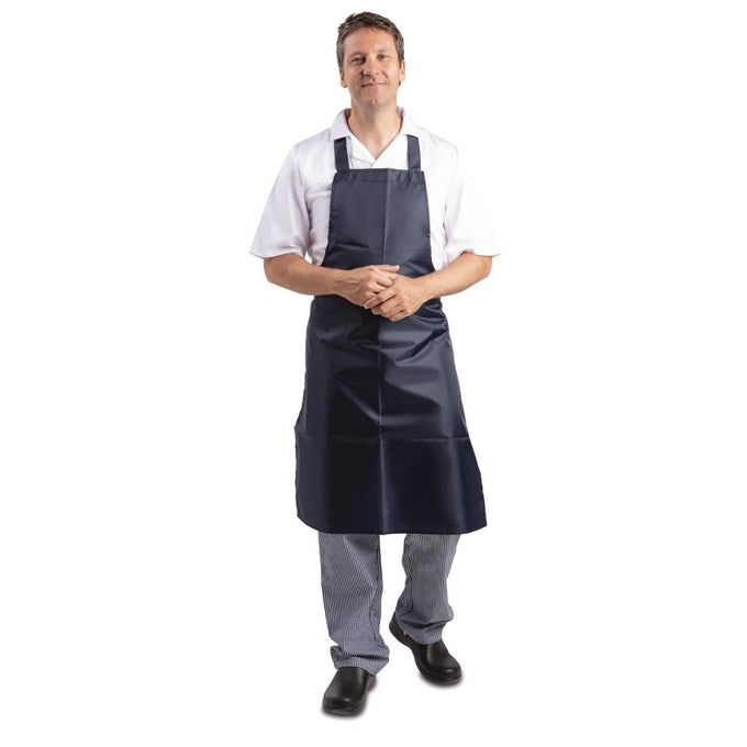 Tablier bavette déperlant bleu - Whites Chefs Clothing