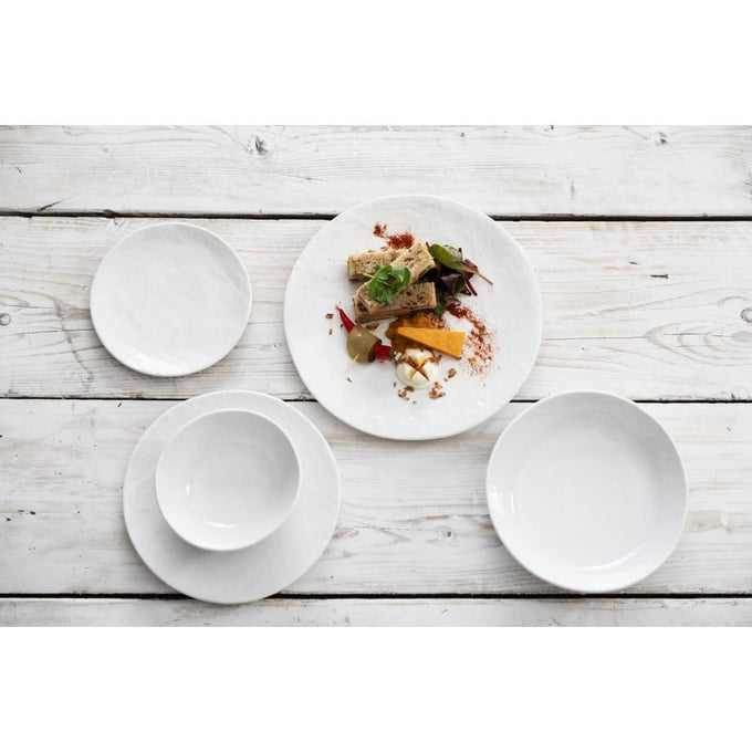 Assiettes plates Denim White 285 mm (lot de 4) - Olympia