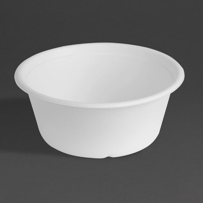 Bols en bagasse 750 ml (lot de 50) - Fiesta Compostable