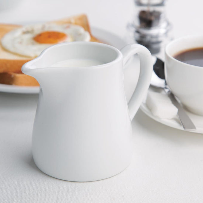 Pots à lait blancs 305 ml (lot de 6) - Olympia