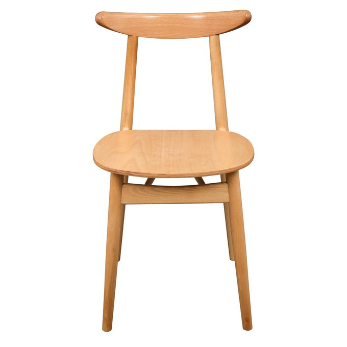 Chaises en bois courbé Cowhorn hêtre naturel (lot de 2) - Fameg