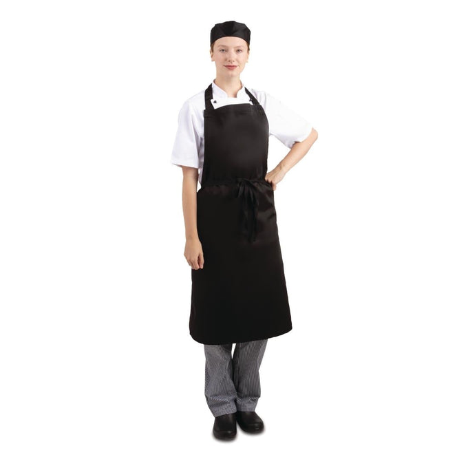 Tablier bavette noir - Whites Chefs Clothing