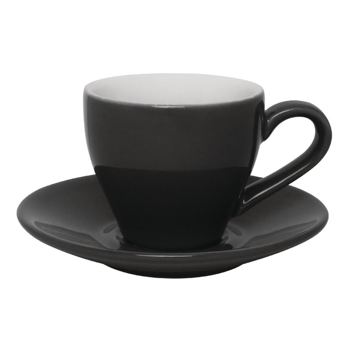 Soucoupe pour tasse espresso grise (lot de 12) - Olympia