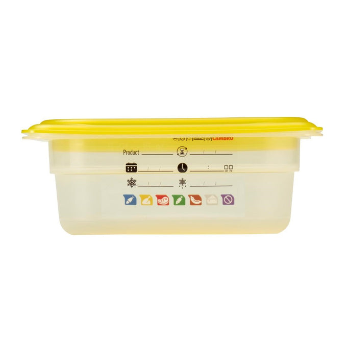 Bac en polypropylène Safetrak IML GN 1/9 65 mm - Cambro