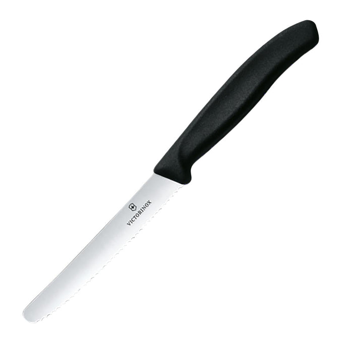 Couteau à tomate denté 11 cm noir - Victorinox