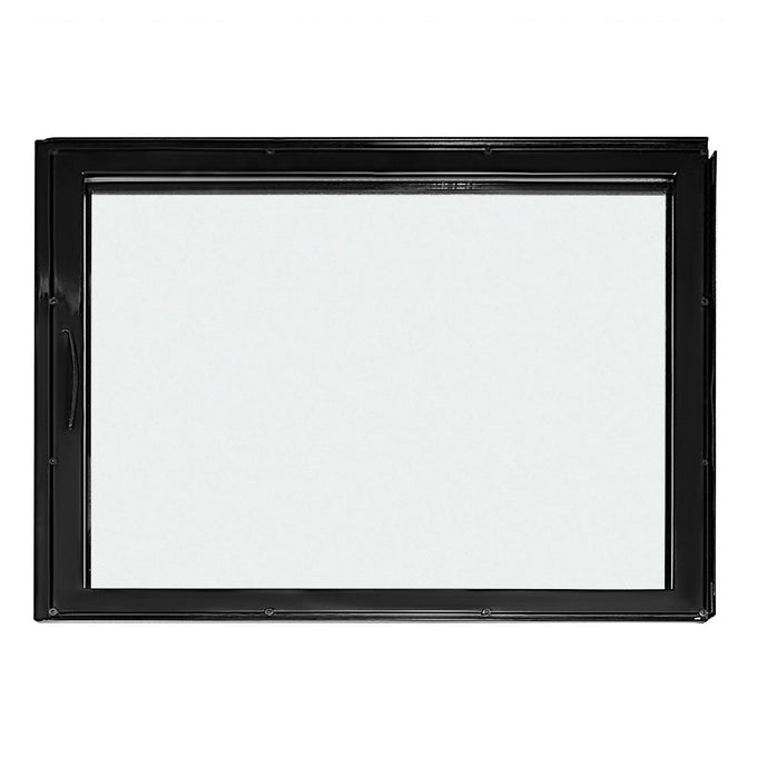 Porte complète pour vitrine de comptoir réfrigérée économe en énergie Série G noire 160 L - Polar
