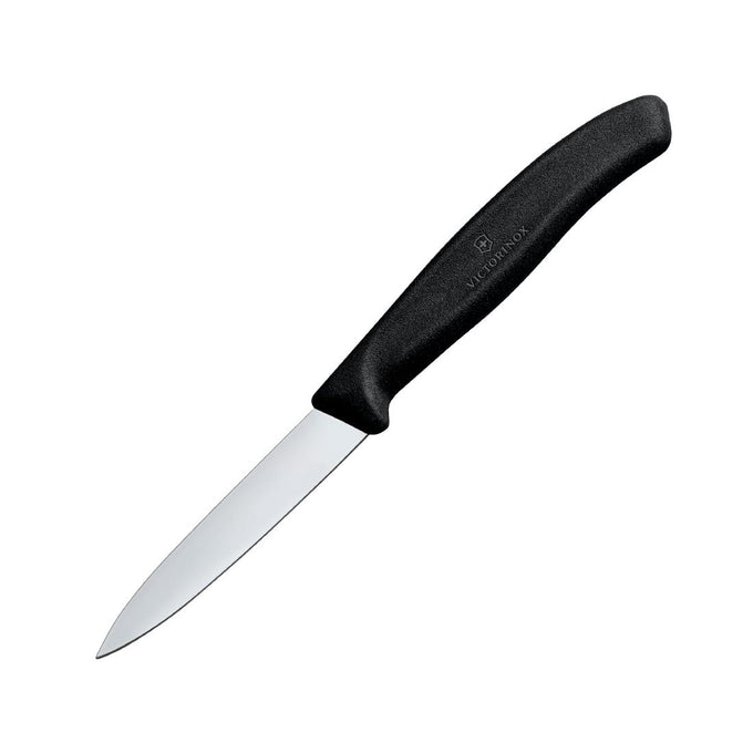 Couteau d'office pointu 8 cm noir - Victorinox