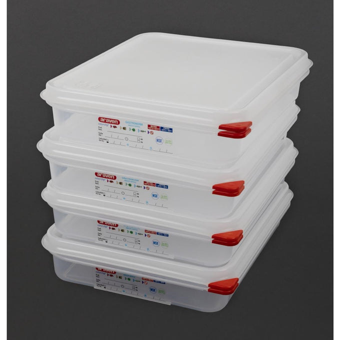 Boîte alimentaire GN 1/2 4 L (lot de 4) - Araven