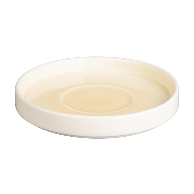 Soucoupes Fondant jaunes 135 mm (lot de 6) - Olympia