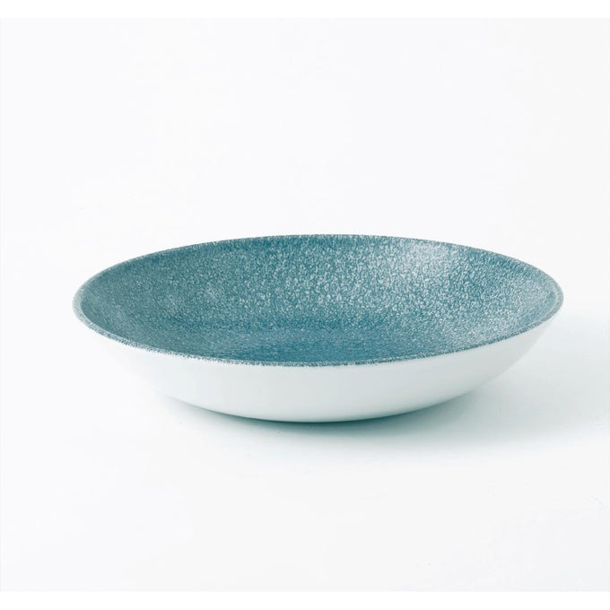 Assiettes coupe ronde Studio Prints Raku Topaz Blue 248 mm (lot de 12) - Churchill