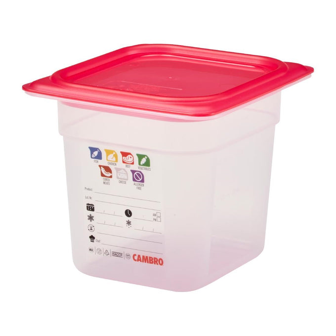 Bac en polypropylène Safetrak IML GN 1/6 150 mm - Cambro