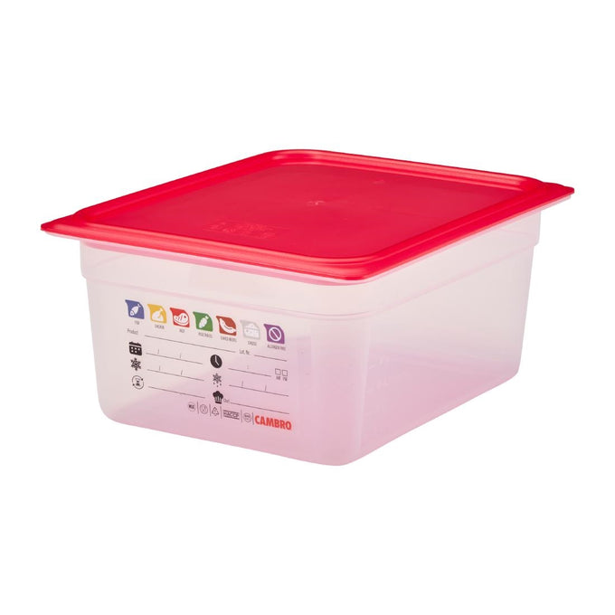 Bac en polypropylène Safetrak IML GN 1/2 150 mm - Cambro