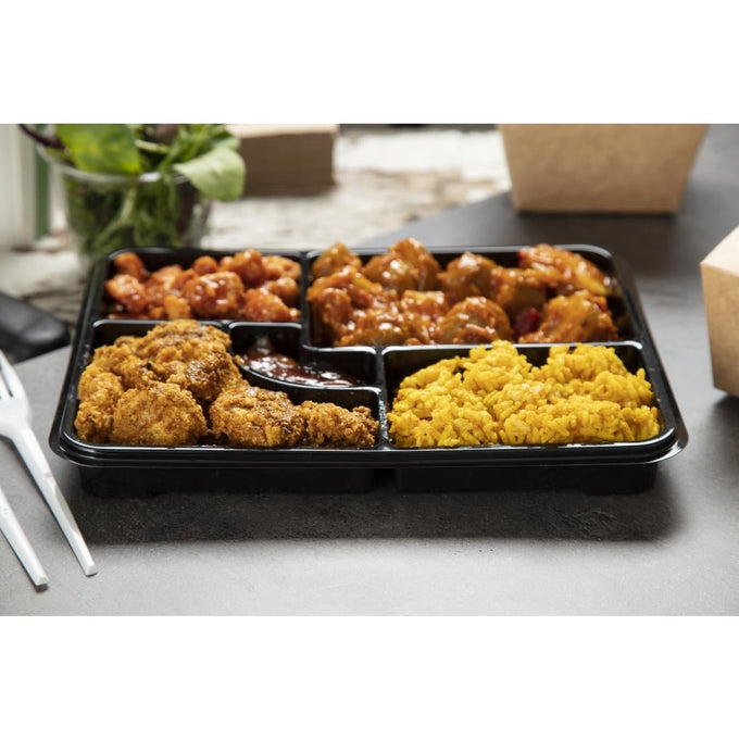 Plateaux repas recyclables Bento 263 × 201 mm (lot de 90) - Faerch