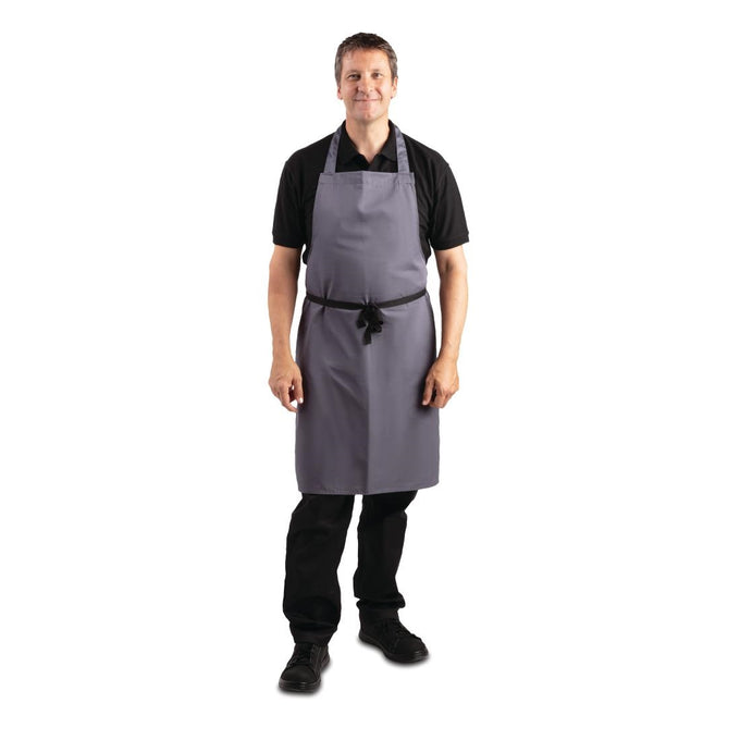 Tablier bavette anthracite - Whites Chefs Clothing