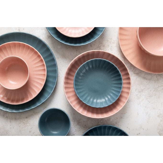 Assiettes calottes Corallite pêche 220 × 50 mm (lot de 6) - Olympia