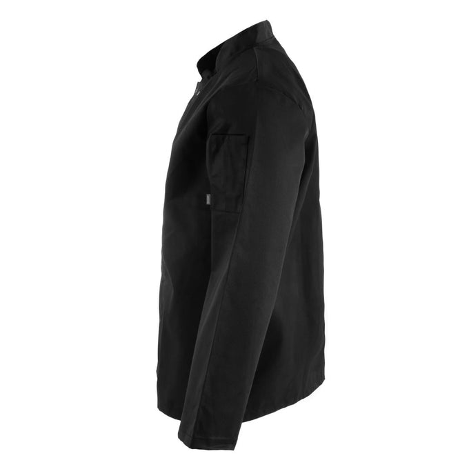 Veste de cuisine mixte Vegas manches longues noire - Whites Chefs Clothing