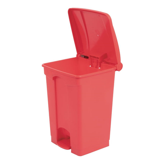 Poubelle de cuisine à pédale rouge 45 L - Jantex