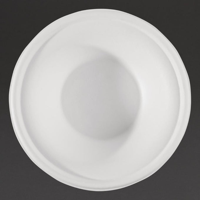 Bols ronds compostables en bagasse 300 ml (lot de 50) - Fiesta Compostable