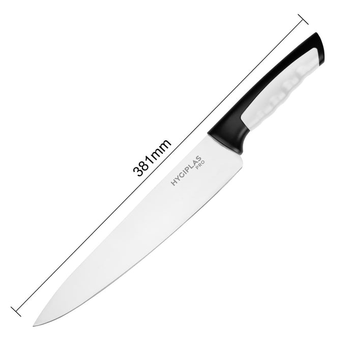 Couteau de cuisine Pro blanc 25 cm - Hygiplas