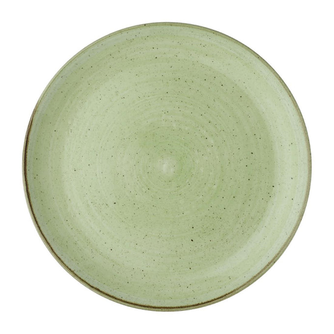 Assiettes avec rebord Stonecast Sage Green 288 mm (lot de 12) - Churchill