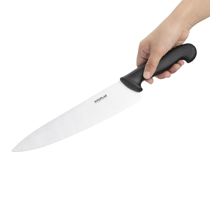 Couteau de cuisine noir 255 mm - Hygiplas