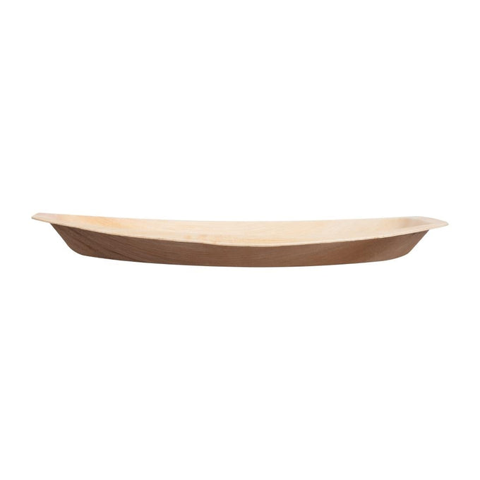 Assiettes creuses ovales en feuilles de palmier 360 mm (lot de 100) - Fiesta Compostable