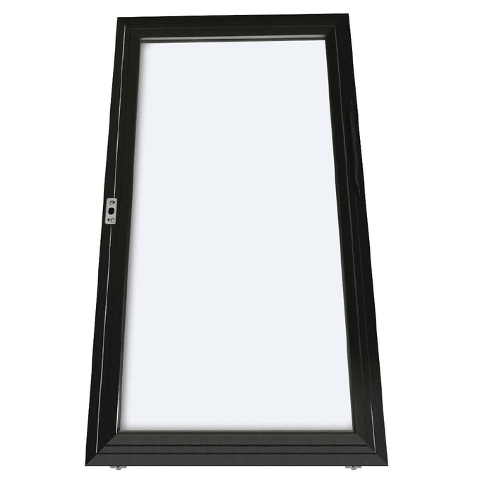 Porte Coulissante Droite pour arrière-bar trois portes coulissantes Série G noir 330 L - Polar