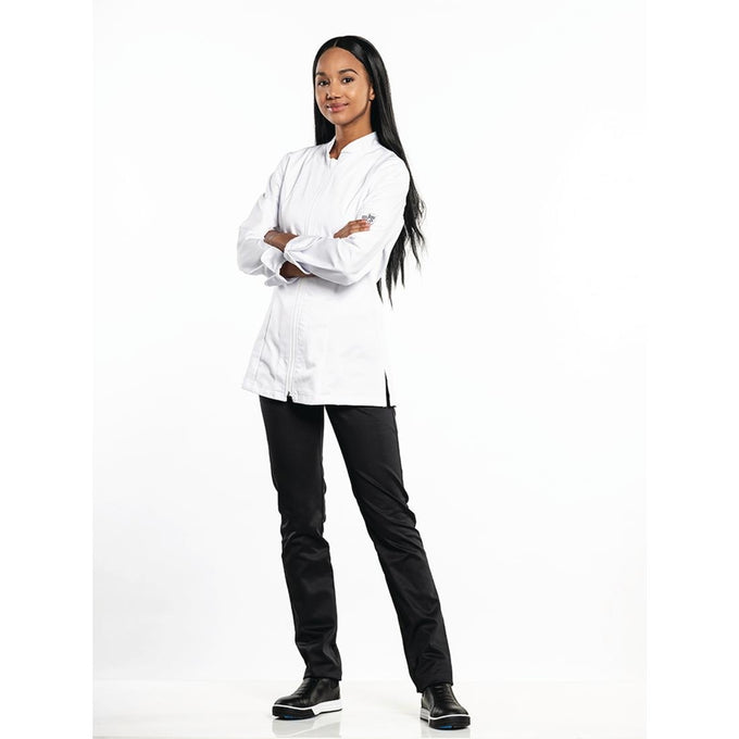 Veste de cuisine femme Monza blanche - Chaud Devant