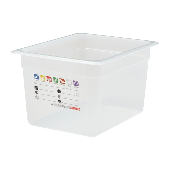 Bac en polypropylène Safetrak IML GN 1/2 200 mm - Cambro