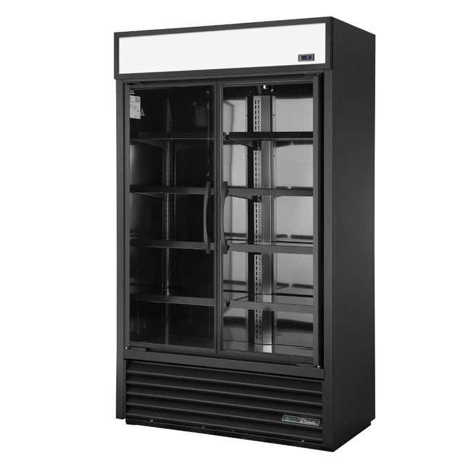 Vitrine réfrigérée positive 2 portes Slimline noire TVM-48SL-HC-VM01 - 525 L - True
