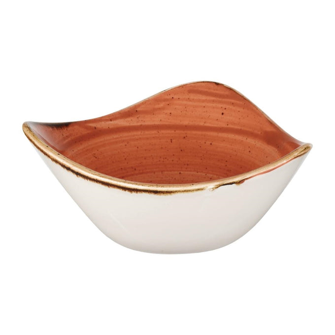 Bols triangulaires Stonecast Spiced Orange Lotus 153 mm (lot de 12) - Churchill