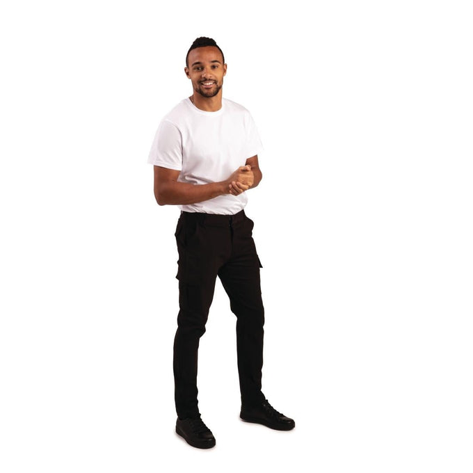 Pantalon homme slim stretch Cargo noir - Portwest