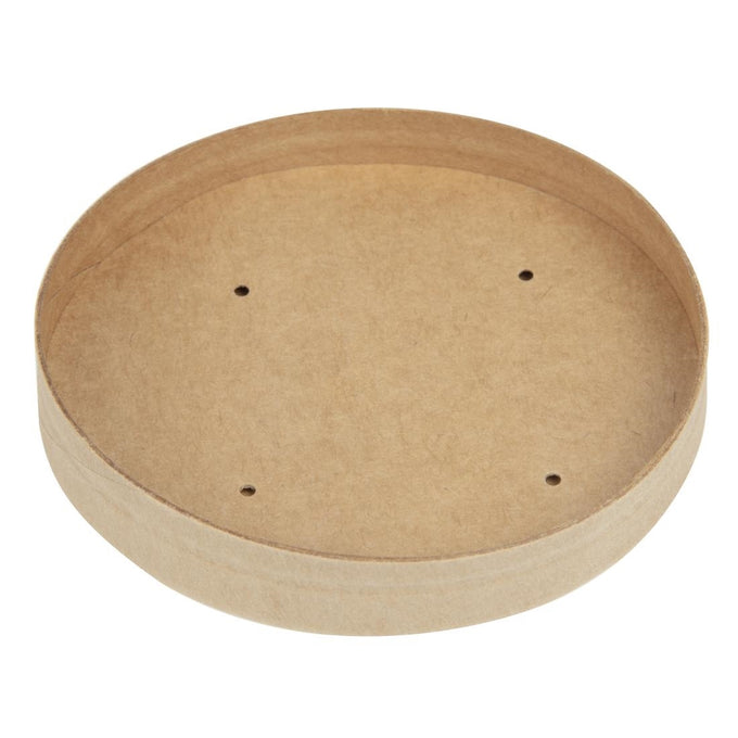 Couvercles pour bols à soupe kraft micro-ondables recyclables 450 ml (lot de 500) - Colpac