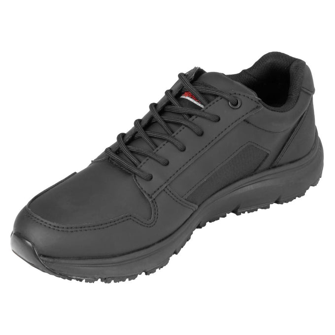 Baskets en microfibre recyclée Veso noires - Slipbuster Footwear