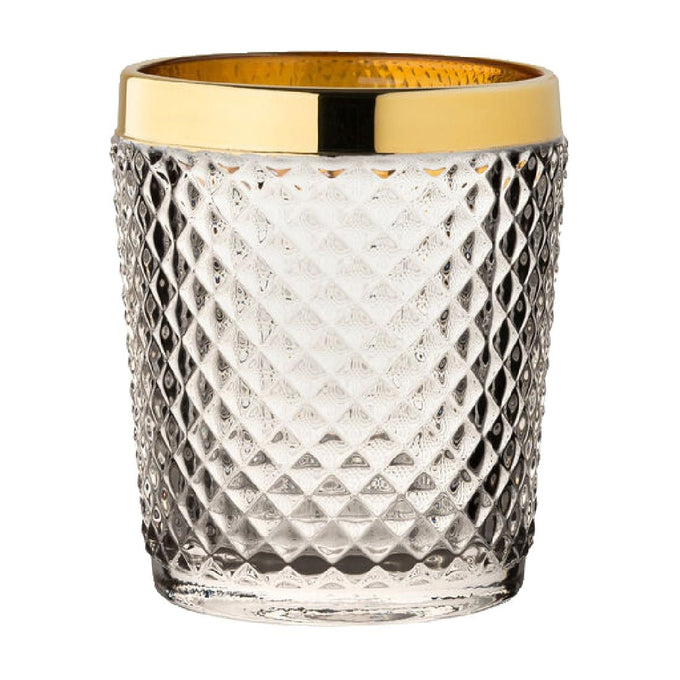 Verres à whisky bord doré Dante 34 cl (lot de 6) - Utopia
