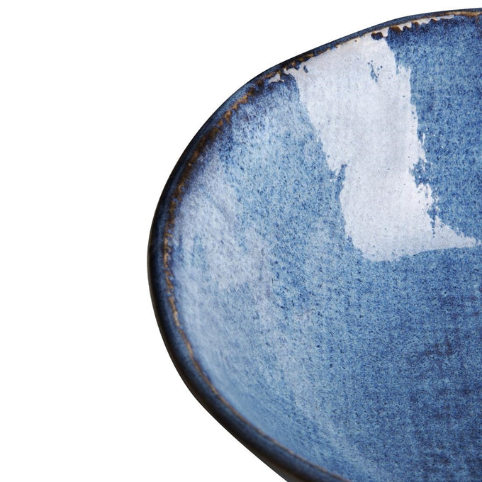 Bols plats Denim Blue 160 mm (lot de 6) - Olympia