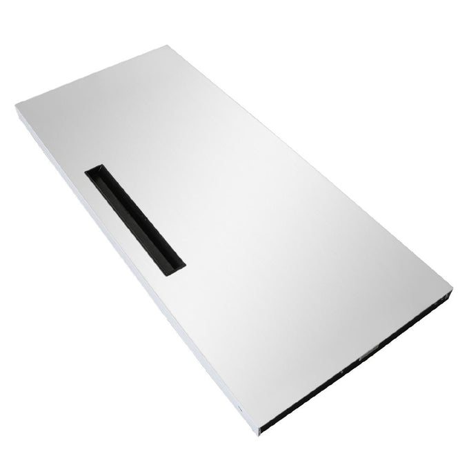Porte avec poignée moulée pour armoire réfrigérée positive 1 porte Slimline Série G 440 L - Polar