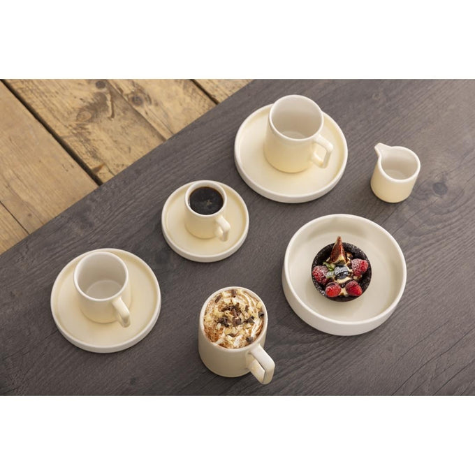 Soucoupes Fondant jaunes 135 mm (lot de 6) - Olympia