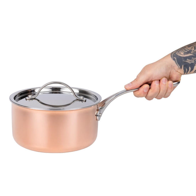 Batterie de cuisine en cuivre triple parois 3 pièces Cook Like A Pro - Vogue