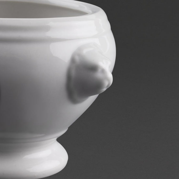 Bols À Soupe Tête De Lion Whiteware 475 ml (lot de 6) - Olympia