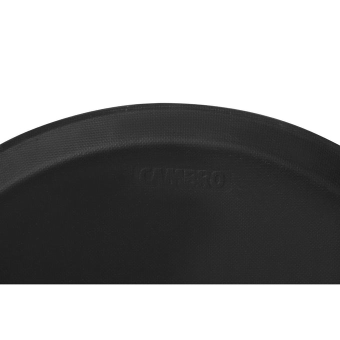 Plateau de service rond fibre de verre antidérapant Camtread noir 35,5 cm - Cambro