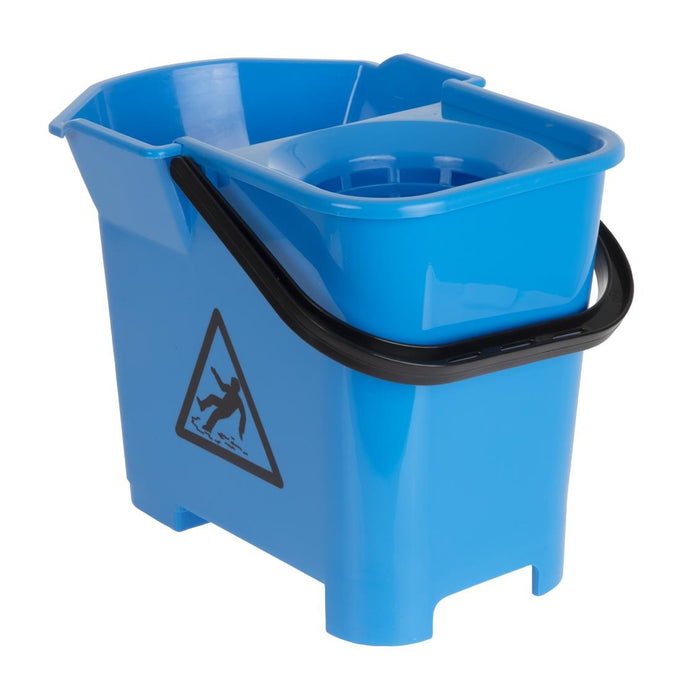 Seau essoreur bleu 14 L - Jantex
