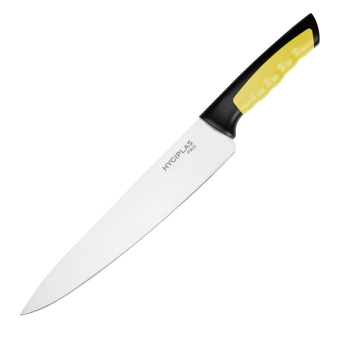 Couteau de cuisine Pro jaune 25 cm - Hygiplas
