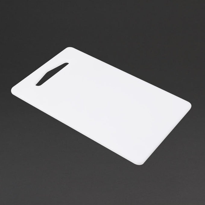 Planche à découper en basse densité - L 250 x P 150 x H 6 mm - Hygiplas